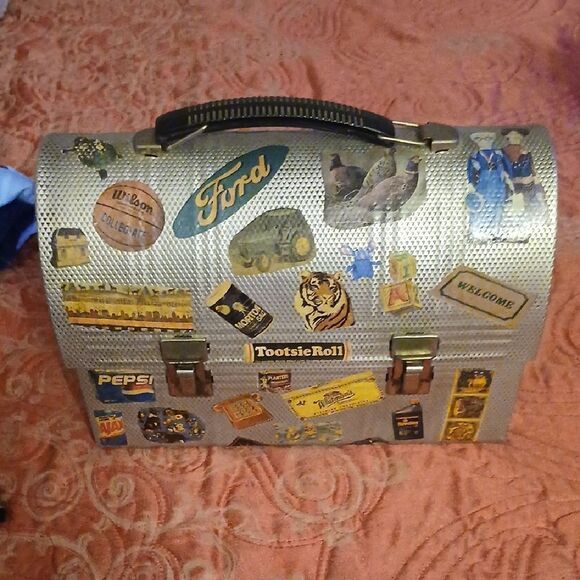 Ford Silver Metal Lunchbox - Picture 1 of 6